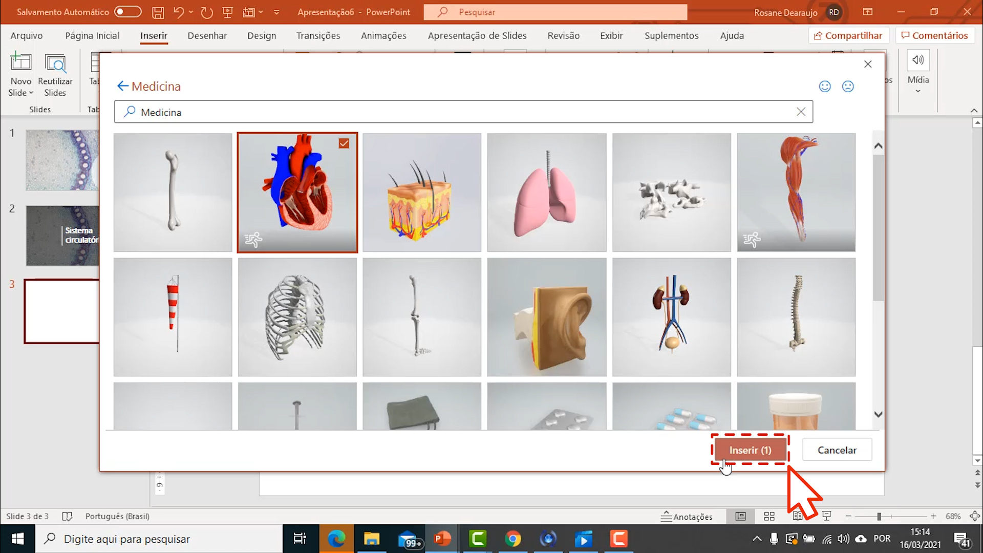 Como usar imagens 3D no PowerPoint - passo5